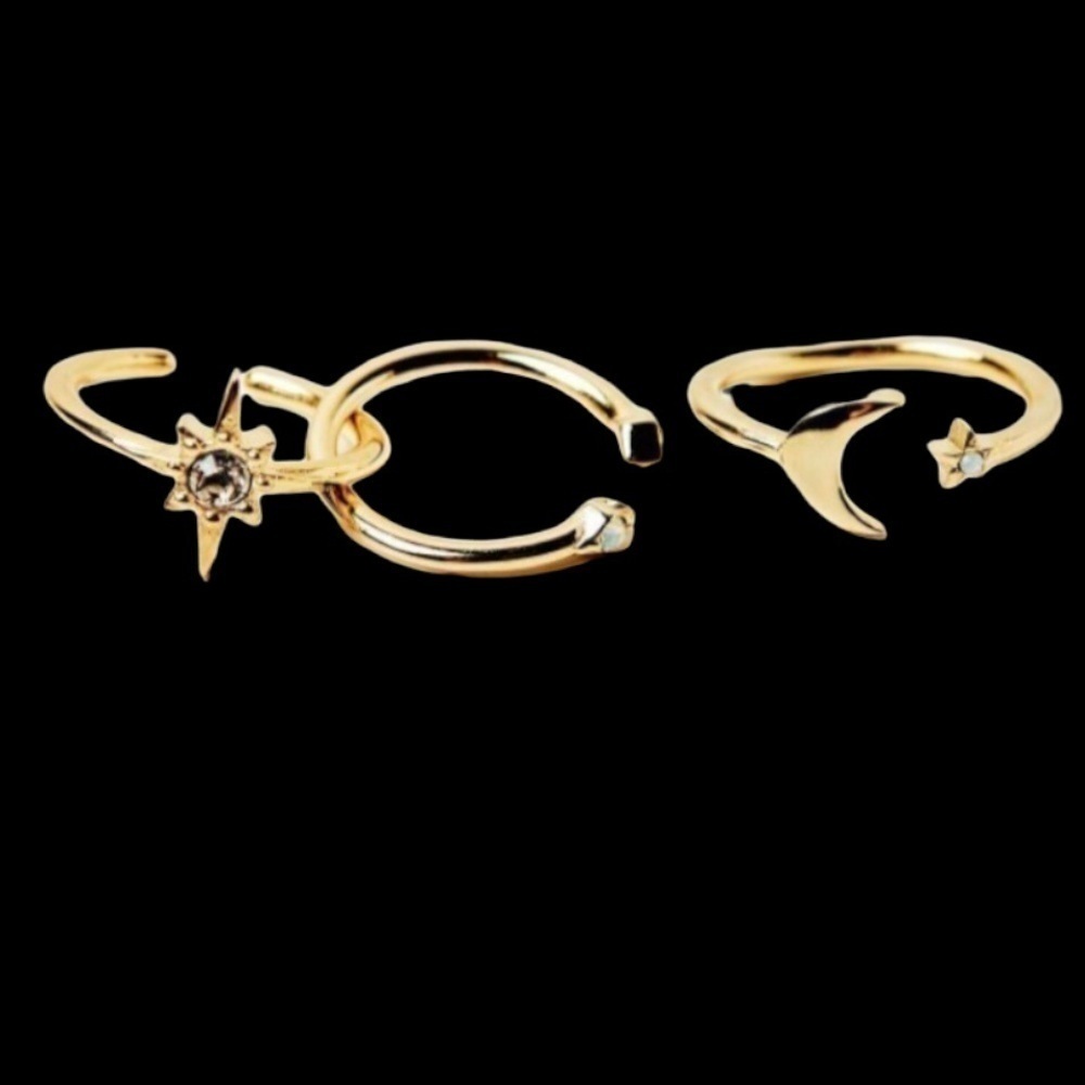 Nib - and Every - Celestial Mix and Match Rings. 3 Pcs.